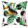 Home Decor Tropical Toucans & Floral Patterned Pillow Covers Pattern Cushion Cover Suitable for Sofa Bedroom Car Pillow Cover