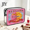 Retro Fish Can Design Makeup Case Sardine Cosmetic Bag, Clear Waterproof Pouch, Zipper Transparent Travel Storage Bag Closure Toiletry for Women