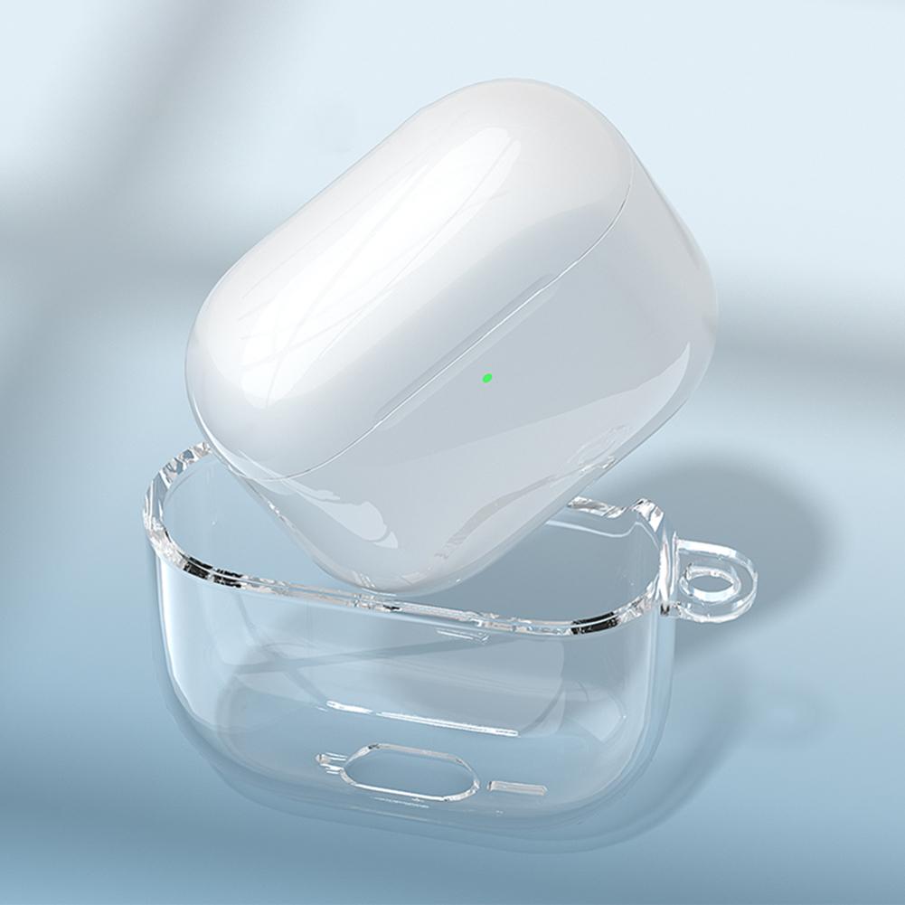 Прозрачный чехол для наушников AirPods 4 (2024) Чехол для зарядки TPU Прозрачный защитный чехол Чехол для беспроводных наушников