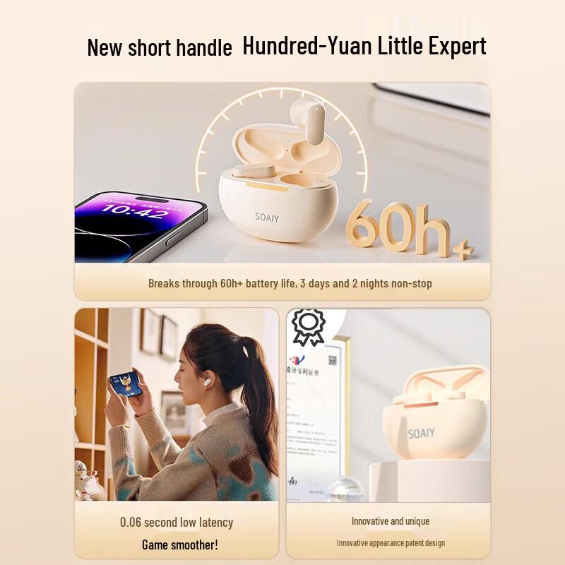 Soyea SL6 True Wireless Semi-in-ear Bluetooth Earbuds