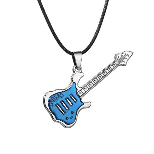 High Quality Stainless Steel Necklaces For Men Women Feather Flame Guitar Cross Pendant Necklace Jewelry Wholesale Dropshipping