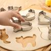 9Pcs Kitten Cat Shaped Cookie Cutters Pastry Cutter Biscuit Molds Baking Tools Kitchen Accessories Home Party Gift