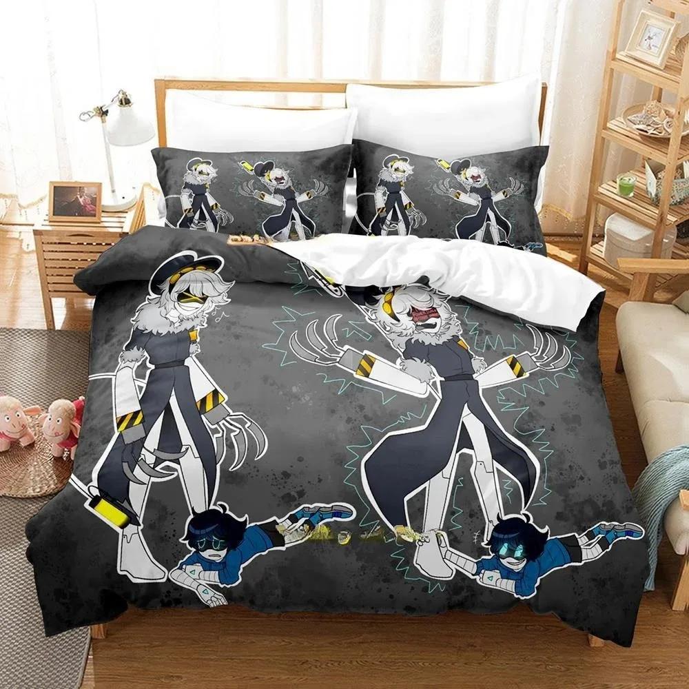 Fashion 3D Printing Anime Murder Drones Bedding Set Cartoon Three-piece Set Adult Kid Bedroom Duvet Cover Sets Home Textiles