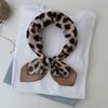 2024 Leopard Print Cotton Linen Scarf: Versatile, Breathable, and Soft Small Neckerchief for Women