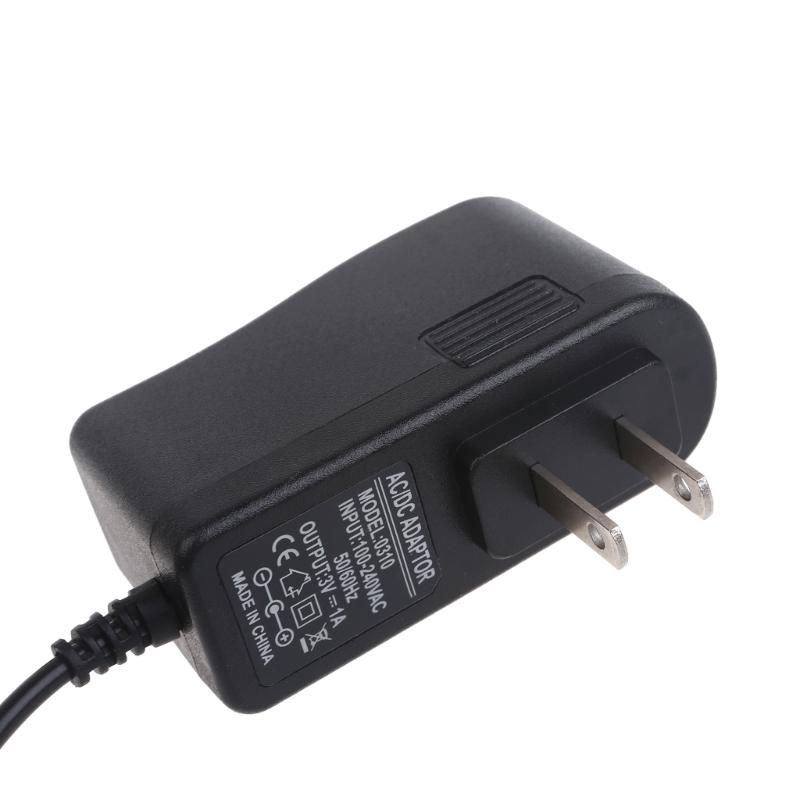 AC 100-240V to DC 3V 1A Dry Battery Alligator Clip Converter Adapter Power Supply Charger US Plug