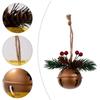 Retro Metal Christmas Jingle Bells Ornaments Set for Tree Decoration And Window Memorial Festive Gift