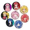 32/44/58mm Anime Bocchi The Rock Badge Cartoon Character Yamada Ryo Gotou Hitori Brooch Pin Brooches for Clothes Bag Decor Gifts