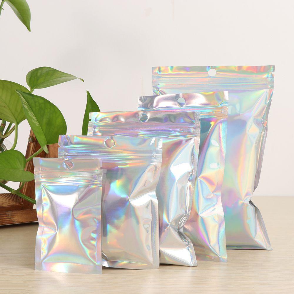20 Pcs Plastic Waterproof Self Seal Zipper Reclosable Pouches Storage Packaging Bag