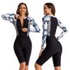 Цельный женский купальник для серфинга с длинными рукавами, солнцезащитный костюм для дайвинга