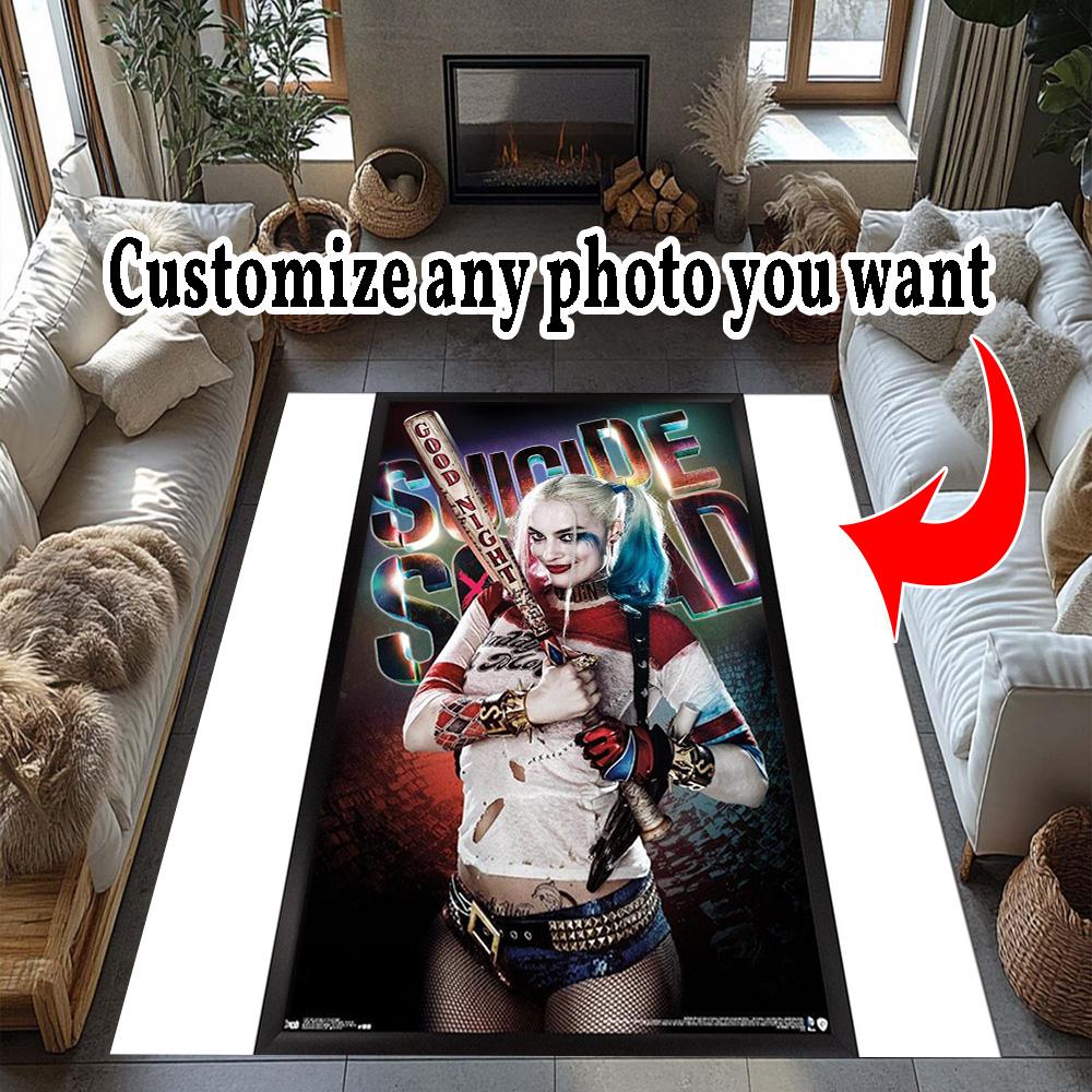 Customize Photo Personalized picture Floor Rug Office Rug Design for Study room Bedrooms Outdoor Playrooms Anti-slip Rug Office home decor