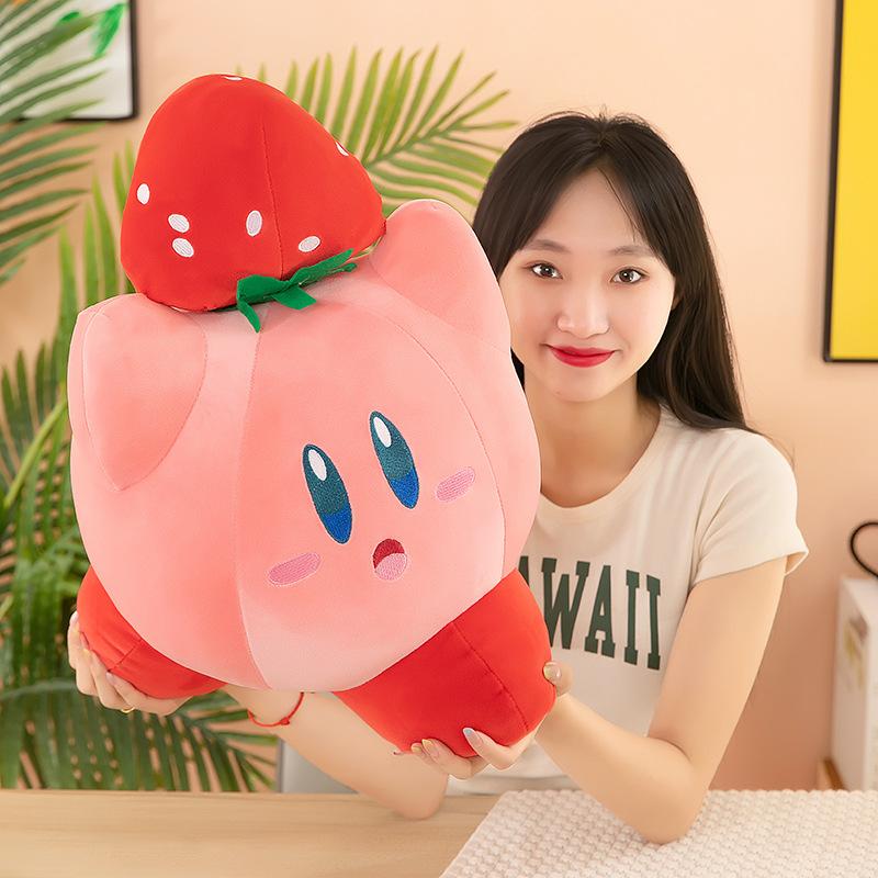 Аниме Звезда Кирби, плюшевые игрушки, мягкая кукла с животными, пушистая розовая плюшевая кукла, подушка, украшение комнаты, игрушки для детского подарка