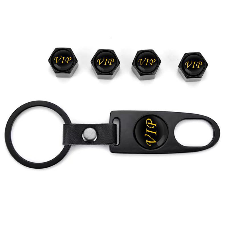 Персонализированные противоугонные колпачки для автомобильных шин с кожаной пряжкой