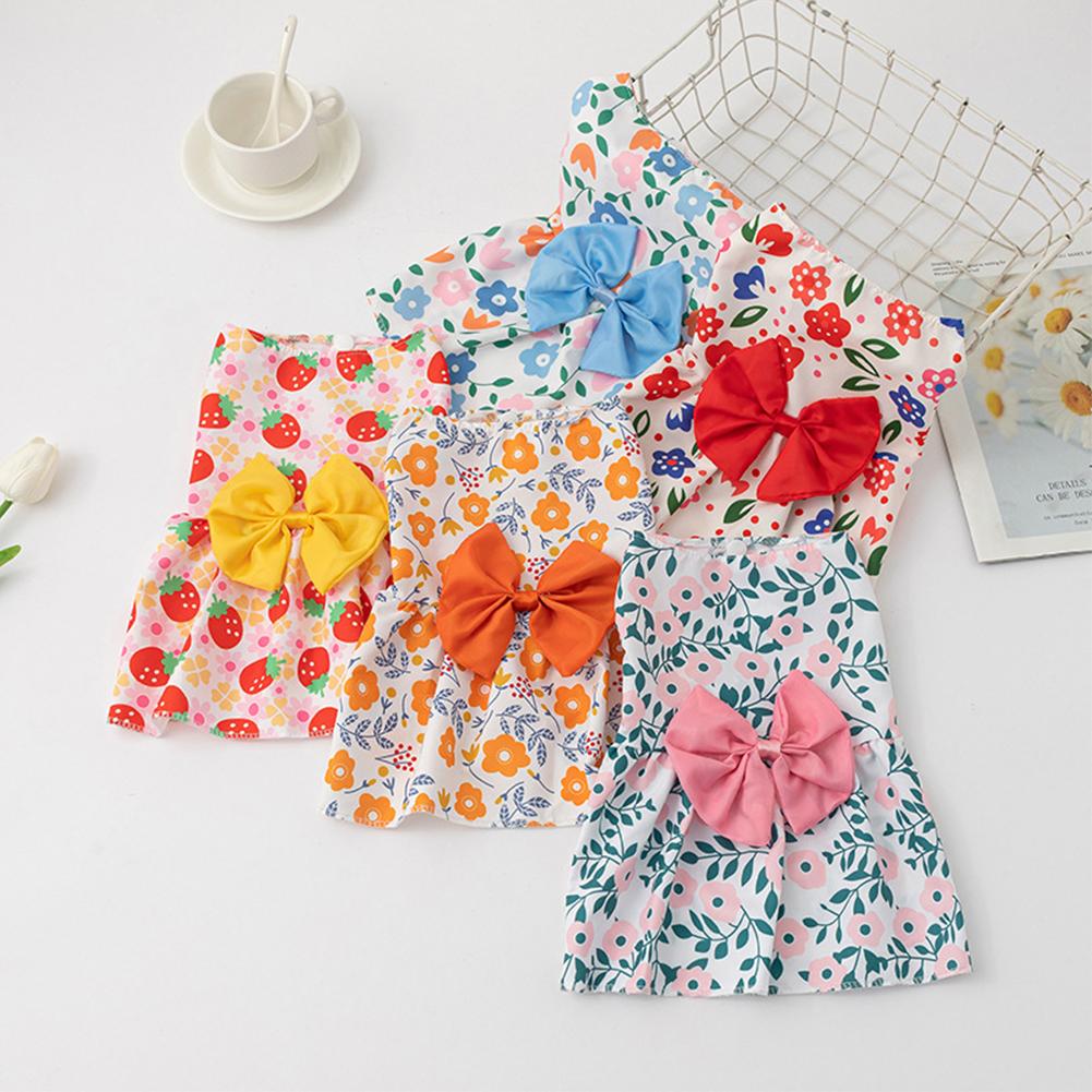Spring Summer Cat Princess Dress Pet Sunflower Skirts Pet Clothes Comfortable Soft Puppuy Dogs Cats Dress