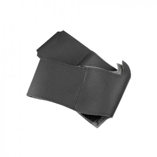 Black Steering Wheel Leather Cover For Land Rover Range Rover Evoque 2012-2018