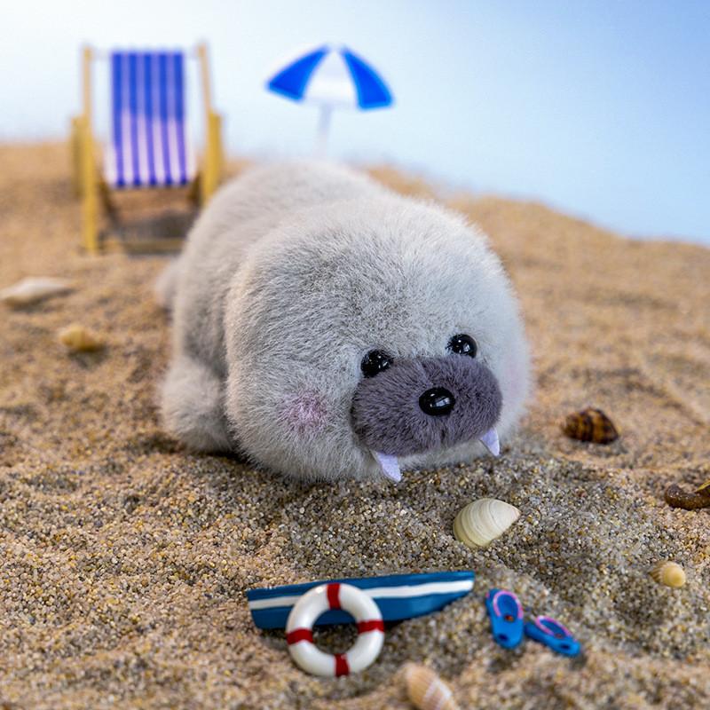 Милая мультяшная плюшевая игрушка-кукла в виде тюленя, кита, моржа для детей, подарок на день рождения