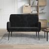 351419 vidaXL Bench Black 108x79x79 Cm Velvet