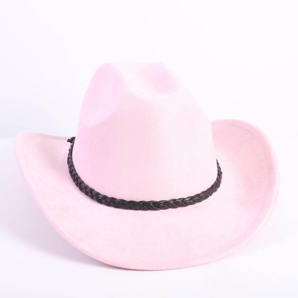 Новый цвет западная ковбойская шляпа мужская и женская универсальная для поездок на работу простой стиль широкополая цилиндр шляпа от солнца