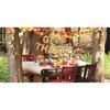 Give Thanks Banner, Pre-assembled Friendsgiving Decorations, Gold Glitter Thanksgiving Party Decorations for Party Office Home Fireplace Mantel, Fall
