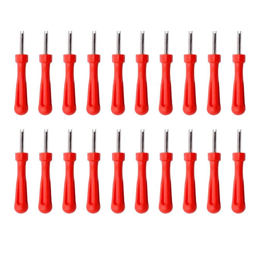 20 шт. Инструмент для установки, инструмент для ремонта шин, ниппель для шин, автомобильный аксессуар, инструмент для удаления сердечника вентиля шины для велосипеда