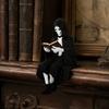 Shelf Sitter Decoration 3D Printed Firefighter Skeleton Sitter, Gothic Fireman Soldier Robed Warrior Spirit Ornament Figurine, Collectible for
