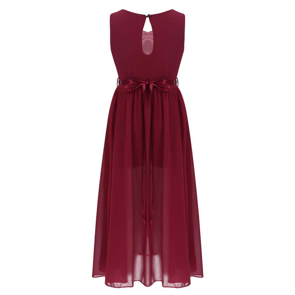 Детское платье с цветочным узором для девочек, пышное платье принцессы для свадьбы, дня рождения, выпускного вечера, бальное платье макси, торжественное вечернее платье