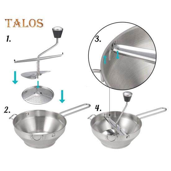 Tomato Milling Disc Ergonomic Design Grinding Food Grade Labor-saving Anti-cracking Mill Kitchen Supplies