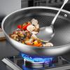 KOBACH 32cm Honeycomb Non-Stick Stainless Steel Wok