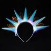Yousheng Luminous Headband LED Light Up Headwear Battery Powered Halloween Christmas Birthday Events Glow Hair Hoop Party Hair Accessory
