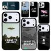 Чехол Case для iPhone 17 Air 16 Pro Max 15 Plus 11 13 Mini 14 12 Задняя крышка телефона Я хочу верить