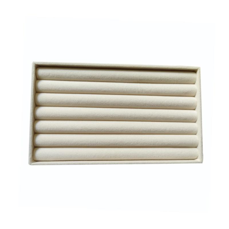 Бархатный органайзер для украшений Подставка для серег, браслетов, ожерелий, колец Элегантный выставочный лоток для аксессуаров