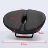 Wide Soft Bicycle Saddle Comfort Cushion Waterproof PU Material Shock Absorbing Pad for Mountain Road and Electric Bikes
