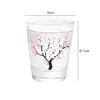 Creative Color Changing Glass Small Temperature Sensing Baijiu Sakura Cup Wine Glass Water Cup