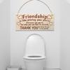 Wooden Sign Eco-friendly Plaque Sign Anti-deform Wood Warning Decorative for Yard