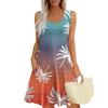 Womens Summer Dresses Loose  Sleeveless Sundresses Dress With Pockets