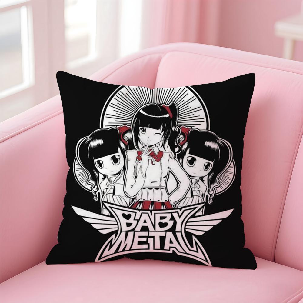 Горячая Рок Группа B-Babymetal Наволочка для Подушки Короткий Плюш Невидимая Молния Комната Диван Наволочка