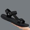 Thick Soles Platform Bottom Sandals Men Summer Adjustable Open Toes Sandals with Velcro Strap Teenager Sandal