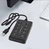 Expansion Dock High-speed 10 In 1 Transmission Multifunctional USB2.0 Portable Splitter Cable Hub