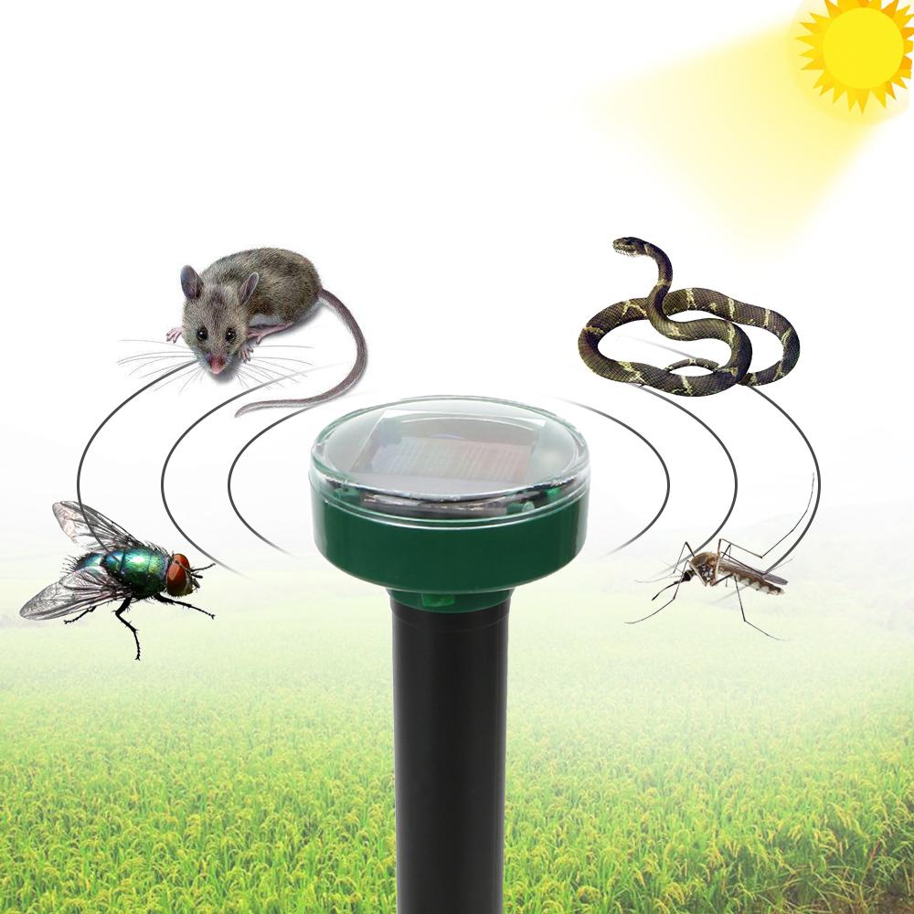 Snake Bird Mosquito Mouse Solar Power Ultrasonic Pest Repelling Pest Repeller Mole Repellent Outdoor Garden