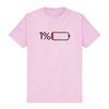 1 Percent Low Battery Status Icon Minimalist Shirt Short Sleeve Pirate Graphic Print Tshirts Unisex Harajuku Hip Hop Punk Oversized T-shirt