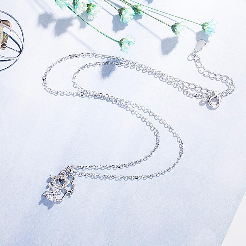 Sace Gems Милая маленькая мышка, медный сплав, циркон, женское ожерелье, модный подарок