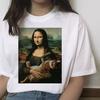 Mona Lisa Hip Hop Summer T-Shirt Women Friend T-Shirt Harajuku Aesthetic Funny Tshirt Korean Lady Tees