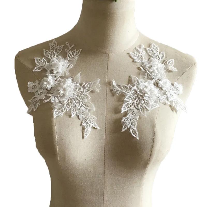 1 пара вышивка цветок 29X17см полый DIY аксессуары для одежды для одежды сумка ткань аппликация кружевная аппликация пришить