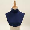 New Womens Muslim Modal Fake False Collar Islamic Hijab Extensions Turtleneck High Neck Cover Warmer Bright Solid Color Half Top