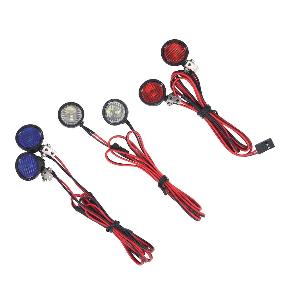 RC Car Front Spotlight for Axial for SCX10 90046 for Redcat 2 LEDs High Brightness RC Headlight for 