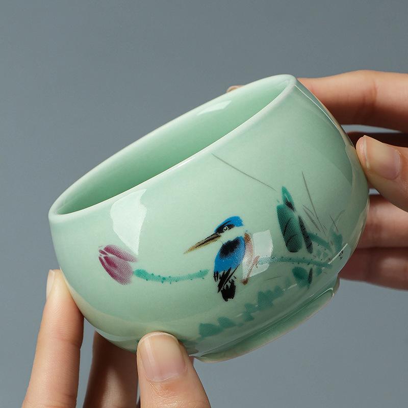 Celadon Master Cup Kung Fu Tea Tasting Cup Tea Cup Household Guest Cup Personal Cup Event Gifts