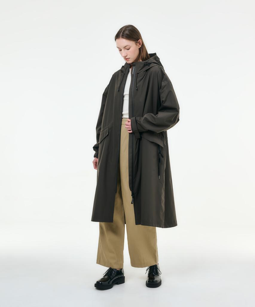 Whether Weather Hwaseong Unisex Weather Coat Essential Collection Dark Khaki