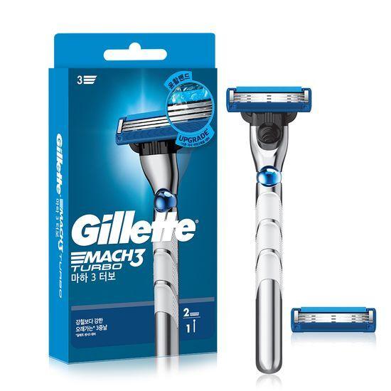 Gillette Бритва Mach3 Turbo + 2 лезвия