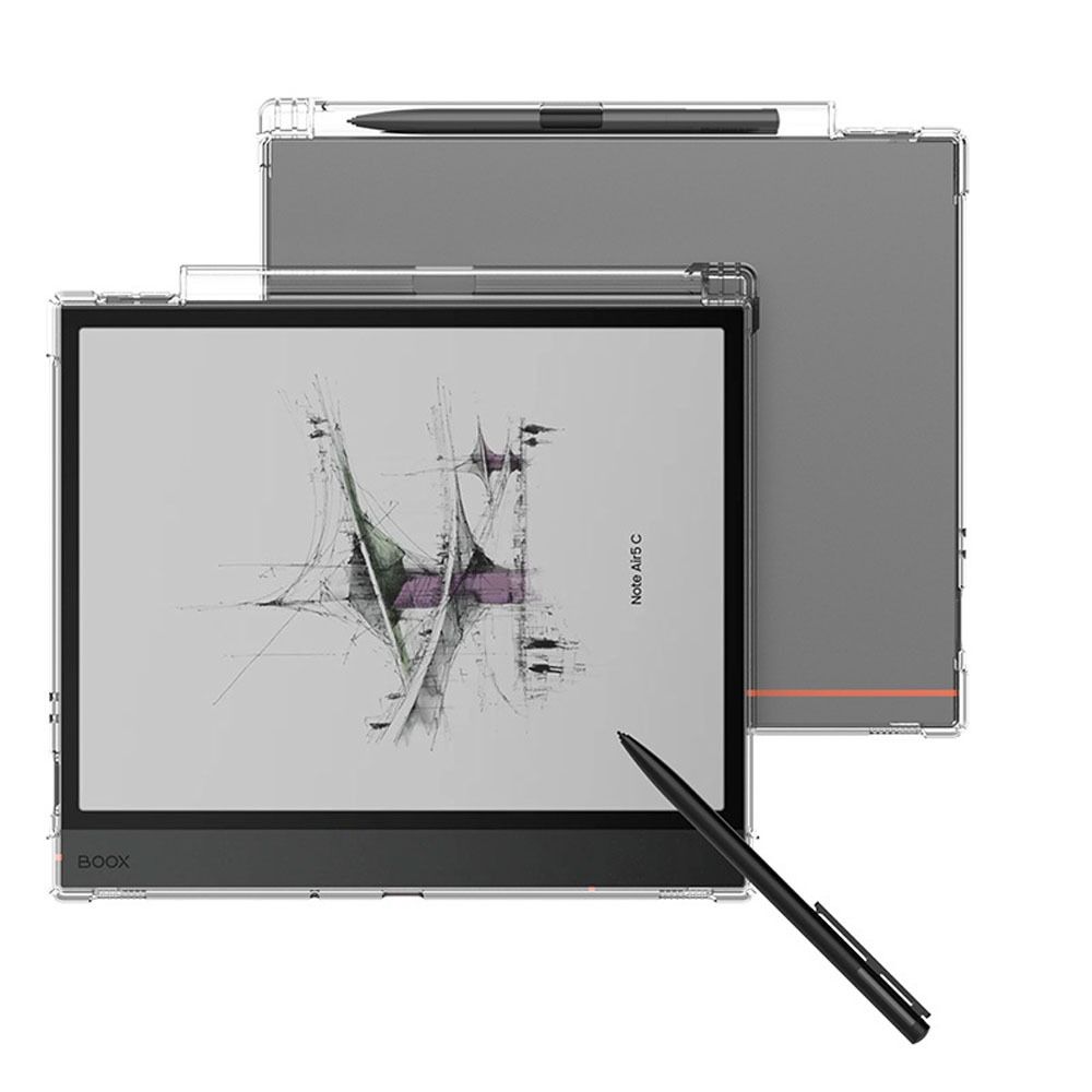 Противоударный чехол для 10,3-дюймовой электронной книги, подушка безопасности со слотом для стилуса, защитная крышка, прозрачная задняя панель из ТПУ для Boox Note Air 5C