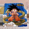 Фланелевое одеяло из аниме Dragon Ball - Мягкое, теплое, идеально подходит для дивана, постельного белья, кемпинга, путешествий, офиса, домашнего декора -QJY