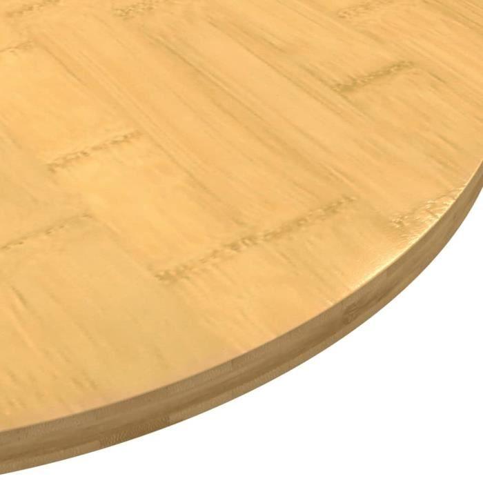 VidaXL Table Top Ø60x1.5 Cm Bamboo 352674